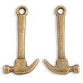 Detail of vintage alloy hammer charms with antique bronze finish and top hanging hole for DIY - Antique Bronze (A2-488)