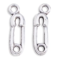 Pendentifs épingle de sûreté en argent antique pour création de bijoux DIY - Argent Antique