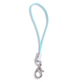 Cordón azul cielo para móvil con cierre de langosta plateado y anillo de metal - Cuerda 45mm/Anillo 7mm/Cierre de Langosta 12mm / Azul lago