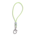 Cordón verde neón para móvil con cierre de langosta plateado accesorio DIY - Cuerda 45mm/Anillo 7mm/Cierre de Langosta 12mm / Verde Neón