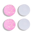 Cabochons en résine druzy rose 12mm à dos plat pour la création de bijoux DIY - Style Rose Clair