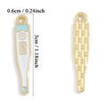 Ciondolo a forma di termometro per gioielli DIY con smalto bianco e azzurro - Ciondolo Termometro - Blu (A5-471)