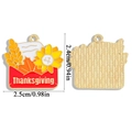 Enamel Thanksgiving envelope charm with sunflower and maple leaf for jewelry making - Thanksgiving Envelope (A6-285) / 24*25mm