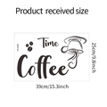 Dimensioni dettagliate dell'adesivo murale Coffee Time FX-A330 misura 39cm x 25cm layout - 25*39cm