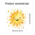 Gedetailleerd maatblad voor 39 cm zon cartoon muursticker voor interieurdecoratie - 39*39CM