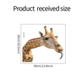 Dettaglio adesivo murale giraffa DZ1413 con dimensioni ricevute di 30cm x 26cm - 26*30cm