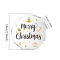 Detail of 10cm nonagonal acrylic Christmas ornament showing 3.5cm thickness and dimensions - SJ021/10*10*1