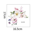 Adesivo per interruttore floreale con dettaglio acquerello da 17cm per 16,5cm - 16.5*17cm