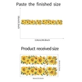 Tabella taglie dettagliata per adesivi murali girasole FX-E208 con misure di layout - 35*60cm