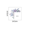 Detailansicht des KG303 Blumen-Lichtschalter-Aufklebers mit lila Rosen und Lavendel - 14.5*14.5cm