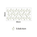 Especificaciones de tamaño para pegatinas de pared de plantas verdes 60x30cm con medidas de hojas - 30x60cm / Verdor Fresco