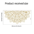 Size guide for mandala wall sticker FX-B392 showing dimensions 60cm by 30cm on white background - 30*60CM/FX-B392