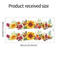 Dettaglio adesivo murale girasole in PVC con dimensioni 60x30cm per decorazione casa - 30x60cm