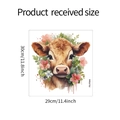 Cartoon calf flower wall sticker detail with product dimensions 30cm height and 29cm width - 29*30CM/FX-F544UV