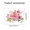 Guida alle dimensioni dettagliata per adesivo murale floreale da bagno 29cm x 23cm - 23x29cm (M-315)