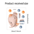 Cartoon elephant wall sticker size dimensions 22cm by 19cm for nursery decor - 22*19CM/KG391
