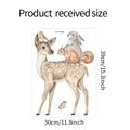 Detailed sheet of cartoon forest animal wall stickers featuring deer and rabbit, 30x39cm - 30x39cm (FX-F559)