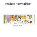 Cartoon animal wall stickers layout dimensions 90x30cm featuring safari giraffe and zebra - 30*90CM/FX-D468