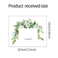 Tabla de tallas detallada para pegatinas de pared florales de 18,5 cm x 15 cm - Estilo de Planta Natural A (fun-kg17)