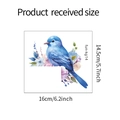 Specifiche dimensionali dell'adesivo murale con uccelli e fiori, misura 16cm per 14,5cm - 14.5*16CM (fun-kg14)