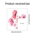 Dimensiones detalladas del vinilo decorativo amapola acuarela 16cm por 17cm - Estilo Amapola en Acuarela (fun-kg3)