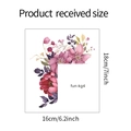 Dettagli dimensionali per adesivi murali fiori acquerello con formato foglio 16x18cm - Fiori Acquerello (fun-kg4)