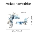 Dettaglio di adesivi murali fiori blu acquerello dimensioni 15x19cm per decorazione - 15*19cm/fun-kg15