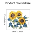 Tabella taglie dettagliata degli adesivi murali girasole da 29 cm per 25 cm - 25*29cm