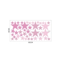 Dettaglio degli adesivi murali a stella rosa in varie misure su foglio 60x30cm - 30x60cm