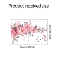 Dettaglio dell'adesivo murale con rose rosa, formato 60x40cm per decorazioni casa - 40*60CM/fun-e12