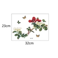 Detailansicht M-187 selbstklebender Wandsticker mit Vögeln und Blumen 32x23cm - Blumen Vogel Schmetterling Stil (M-187) / Mittlere Größe Spezifikation