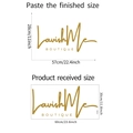 Détails des dimensions du sticker mural LavishMe BOUTIQUE en or et format 30x60cm - 30*60CM (FX-B345) / Doré