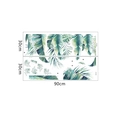 Detalles específicos de dos vinilos decorativos de 30x90cm con hojas tropicales acuarela - Estilo de Planta Tropical (FX-C30)