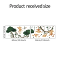 Detail showing the 30x60cm product received size for cartoon monkey wall sticker sets - 30x60cm