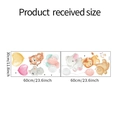 Detailed size chart for animal balloons wall decals showing two 30x60cm PVC sticker sheets - 30*60cm*2 Sheets (FX-B374)