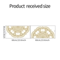 Detailed dimensions of lotus mandala wall stickers with height and width measurements - 30*60cm (2 Pieces)