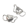 Retro silver N95 mask alloy pendants for DIY jewelry making and handmade crafts - A3-427-antique Silver/31*15mm/2.3g