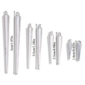 Gothic style antique silver cone pendants in four sizes for DIY jewelry making - Antique Silver