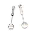 Miniature vintage silver ladle kitchen tool pendants for DIY jewelry making - A3-484-antique Silver/23*6mm/0.47g