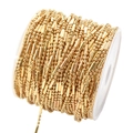 Cadena de eslabones de bambú dorada de 1,5 mm para joyería DIY y accesorios de pelo - 1.5mm / Oro KC