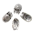 Perles tête de mort en alliage argenté antique pour bijoux DIY et accessoires - A4-168-argent Antique/19*12 Mm/314 G