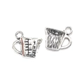 DIY antique silver alloy measuring cup pendants with scale markings for jewelry making - Measuring Cup (A3-415) / 1 Piece (15x10mm) / Antique Silver