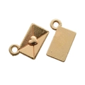 Mini-Briefumschlag-Anhänger in Gold mit Herz für DIY Vintage-Schmuckherstellung - 12*9mm / KC Gold