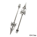 Vintage silver alloy spearhead sword pendant charms for DIY jewelry 69x13mm - A4-316-antique Silver/69*13mm/3.51g
