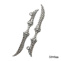 Vintage silver alloy sword dagger charm for jewelry making in 58x8mm size - A4-318-antique Silver/58*8mm/3.1g