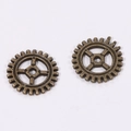 Κοντινή λήψη 10mm steampunk γραναζιών σε αντικέ μπρούτζο για DIY βιομηχανικά κοσμήματα - 10*10mm (0.26g) / Αντίκ Μπρονζέ