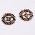 Λεπτομέρεια από 10mm αντίκα χάλκινα steampunk γρανάζια για χειροτεχνίες DIY - 10*10mm (0.26g) / Αντίκες κόκκινο χαλκό