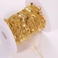Χρυσή αλυσίδα DIY με αστέρια και φεγγάρια για χειροποίητα κοσμήματα και χειροτεχνία - Χρυσό