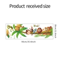 Pegatinas de pared de animales del bosque para niños en formato de 30x90cm - 30*90CM (FX-D442)