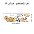 Detail view of cartoon animal wall stickers with product dimensions of 30x90cm - 30*90CM/FX-D457